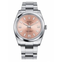 Rolex Air-King Domed Bezel Salmon pink dial 114200 PAO Replica