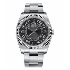 Rolex Oyster Perpetual No Date Stainless Steel Black dial 116034 BKWAO Replica