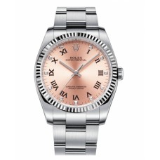 Rolex Oyster Perpetual No Date Stainless Steel Pink dial 116034 PDO Replica