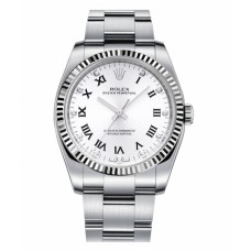 Rolex Oyster Perpetual No Date Stainless Steel White dial 116034 WDO Replica