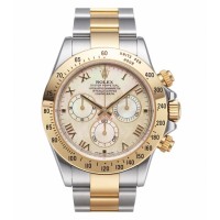 Rolex Daytona Steel and Gold Yellow MOP dial 116523 YM Replica