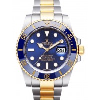 Rolex Submariner Steel and Gold Blue Dial 116613LB Replica