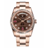 Rolex Day Date Pink Gold Brown dial 118235 CHODRO Replica