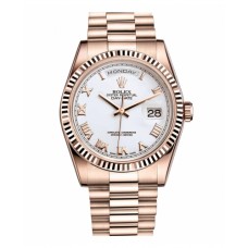 Rolex Day Date Pink Gold White dial 118235 WRP Replica