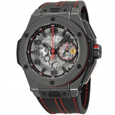 Hublot Big Bang Ferrari All Black LIMITED Automatic Openwork Dial Black Ceramic Men's Watch 401.CX.0123.VR Copy Replica