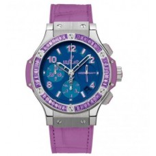 Hublot Big Bang Pop Art Steel Purple Dial Blue Self-Winding Ladies Watch 341.SV.5199.LR.1905POP14 Copy Replica
