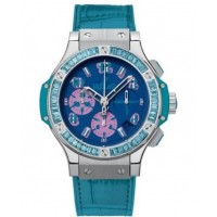 Hublot Big Bang Pop Art Jeweled Dial Blue Automatic Unisex Watch 341.SL.5199.LR.1907POP14 Copy Replica