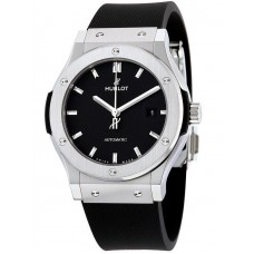 Hublot Classic Fusion Automatic Black Dial Titanium Men's Watch 542.NX.1171.RX Copy Replica