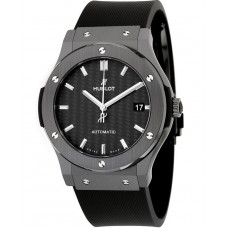 Hublot Classic Fusion Automatic Black Dial Black Rubber Men's Watch HB511CM1771RX Copy Replica