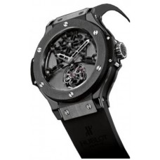 Hublot Tourbillion Solo Bang Skeletonized Black Carbon Men's Watch 305.CM.002.RX Copy Replica