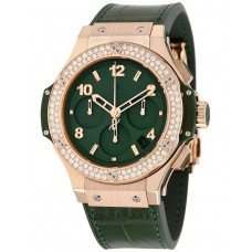 Hublot Big Bang Tutti Frutti Mat Green Dial Automatic Ladies Chronograph Watch 341.PV.5290.LR.1104 Copy Replica