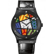 Hublot Classic Fusion Enamel Britto Multi Color Dial Ceramic Limited Edition Men's Watch 515.CS.0910.LR Copy Replica