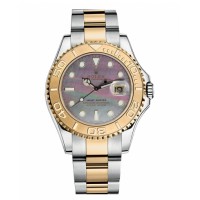 Rolex Yacht-Master Stainless Steel and Yellow Gold Dark MOP dial 168623 DKM Replica
