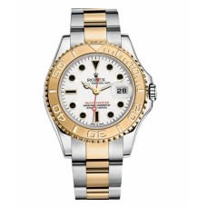 Rolex Yacht-Master Stainless Steel and Yellow Gold White dial 168623 W Replica