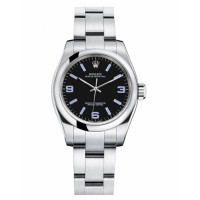 Rolex Oyster Perpetual No Date Stainless Steel Black dial 176200 BKABIO Replica
