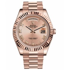 Rolex Day Date II President Pink Gold Champagne dial 218235 CHRP Replica
