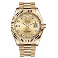 Rolex Day Date II President Yellow Gold Chamapgne dial 218238 CHDP Replica