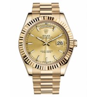 Rolex Day Date II President Yellow Gold Chamapgne dial 218238 CHIP Replica