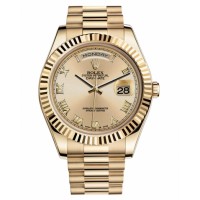 Rolex Day Date II President Yellow Gold Chamapgne dial 218238 CHRP Replica