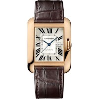 Cartier Tank Anglaise Pink Gold - Alligator Strap W5310005 Replica