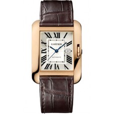 Cartier Tank Anglaise Pink Gold - Alligator Strap W5310005 Replica