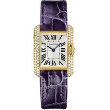 Cartier Tank Anglaise Yellow Gold With Diamonds WT100014 Replica