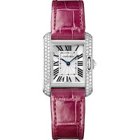 Cartier Tank Anglaise White Gold With Diamonds WT100015 Replica
