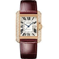 Cartier Tank Anglaise Pink Gold With Diamonds WT100016 Replica
