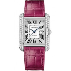 Cartier Tank Anglaise White Gold With Diamonds WT100018 Replica