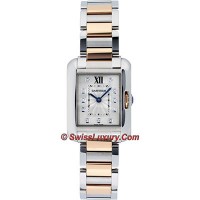 Cartier Tank Anglaise Stainless Steel and Pink Gold WT100024 Replica