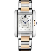 Cartier Tank Anglaise Stainless Steel and Pink Gold WT100025 Replica