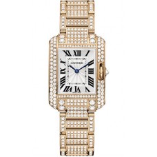 Cartier Tank Anglaise Pink Gold With Diamonds hpi00558 Replica