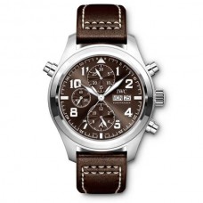IWC Pilot Brown Dial Automatic Men's Chronograph Watch IW371808 Replica