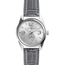Bell & Ross Vintage BR 123 Officer Polished Steel Silver Replica