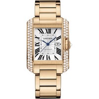 Cartier Tank Anglaise Pink Gold With Diamonds wt100003 Replica