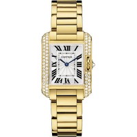 Cartier Tank Anglaise Yellow Gold With Diamonds wt100005 Replica
