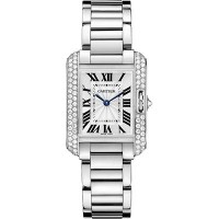Cartier Tank Anglaise White Gold With Diamonds wt100008 Replica