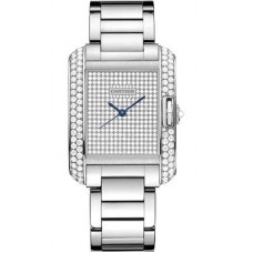 Cartier Tank Anglaise White Gold With Diamonds wt100011 Replica