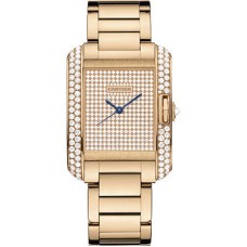 Cartier Tank Anglaise Pink Gold With Diamonds wt100012 Replica
